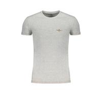 Aeronautica Militare Mens Grey Cotton T-Shirt, gray, XL