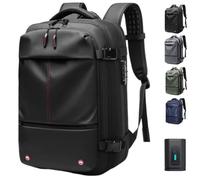 Aeropack Backpack, Spacevac Backpack, Spacevac 60L Vacuum Compression Backpack, Waterproof & Anti-Theft Travel Backpack (Black (With Pump))