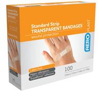 Aeroplast Transparent Plasters, 72mm x 19mm (100 per box)