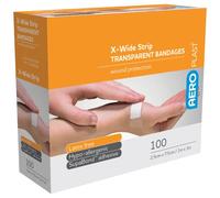 Aeroplast Transparent Plasters, Extra Wide 75mm x 25mm (Box of 100)