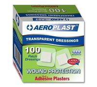 Aeroplast Transparent Plasters, Small Patch 38mm x 38mm (100 per box)