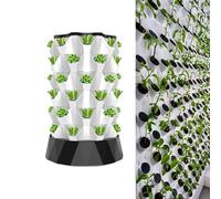 Aeroponic Garden Tower Hydroponics Growing System for Vegetables, Herbs, and Strawberries - 48 Holes for Indoor and Outdoor Use