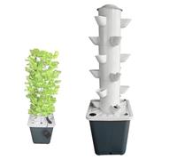 Aeroponic Growing System, Indoor Hydroponic Garden Tower with Pump & Timer, Soilless Plant Cultivation Kit for Herbs Vegetables, Space Saving Vertical Planter for Home Balcony