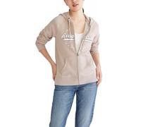AEROPOSTALE Women's Aero Logo Full Zip Hoodie-Circle/Scripts, Simply Taupe, S