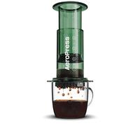 AeroPress Clear Coffee Press - 3 In 1 Brew Method Combines French Press, Pourover, Espresso, Full Bodied Coffee Without Grit or Bitterness, Small Portable Coffee Maker for Camping & Travel, Green