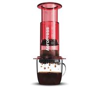 AeroPress Coffee Maker - Clear Red