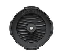 Flow control filter cap for AeroPress coffee makers