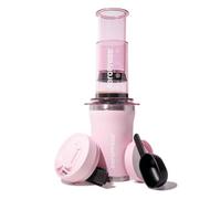 AeroPress Go Plus, Small Portable Coffee Maker for Travel & Camping - 3 In 1 Brew Method Combines French Press, Pourover, Espresso, Full Bodied Coffee without Bitterness, Coffee Press Kit - Pink