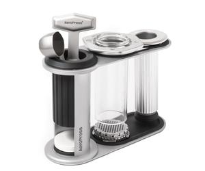 AeroPress Stainless Steel Organizer Stand, Organizing Caddy & Accessories Station with Storage Rack for Filters, Holder Fits Premium, Clear & Original Coffee Maker