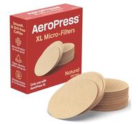 AeroPress XL Natural Paper Microfilters, AeroPress Coffee Filters, Unbleached Round Paper Filters for Coffee Makers, Must-Have Coffee Accessories, XL, 1 Pack, 200 Count