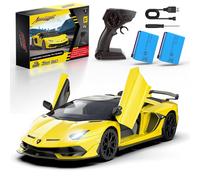 AEROQUEST Lamborghini Remote Control Car Officially Licensed 1:14 Lambo RC Car for Boys Girls Birthday Gift Yellow Toys for 3 4 5 Years Old(Yellow)