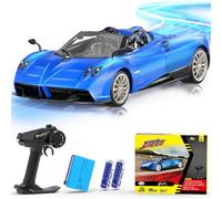 AEROQUEST Remote Control Cars 1:14 Pagani Huayra Roadster Officially Licensed RC Car for Boys Birthday Gift - Blue