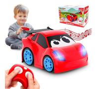AEROQUEST Remote Control Cars Kids RC Car Toy for Toddlers Boys 1 2 3 Years Old Cartoon Toot Toot Drivers Car with Lights and Music Christmas Birthday Gifts for Boys Girls 12 3 Years Old Toy Cars