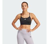 adidas Women's AeroReact Training 3Stripes Bra, Black, S