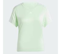 adidas Women's AEROREADY Train Essentials 3-Stripes Tee, semi Green Spark/White, M
