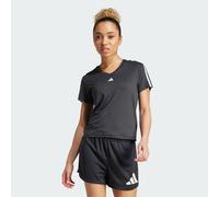 adidas Women's AEROREADY Train Essentials 3-Stripes V-Neck T-Shirt, Black, S