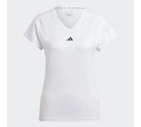 adidas Women's AEROREADY Train Essentials Minimal Branding V-Neck Tee, White, XS