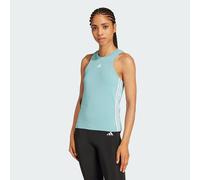 adidas Women's AEROREADY Train Essentials Regular 3-Stripes Tank Top, Mint ton/White, M