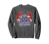 Aerosmith - America's Greatest Sweatshirt, Adult Unisex, Dark Heather Grey, Medium