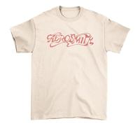 Aerosmith 'Classic Logo' (Natural) T-Shirt (Medium)