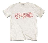 Aerosmith Classic Logo Official Tee T-Shirt Mens Unisex (Small) White
