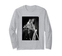 Aerosmith Live Stephen Tyler by Andy Willsher Long Sleeve T-Shirt