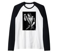 Aerosmith Live Steven Tyler by Michael Grecco Raglan Baseball Tee