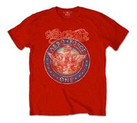 Aerosmith Men's Aero Force T-Shirt in Red | Size: Large aerosmith Red L