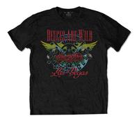 Aerosmith Men's Deuces Are Wild, Vegas Cotton T-Shirt in Black | Size: Small aerosmith Black S