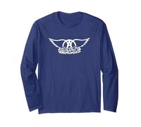 Aerosmith - Original Long Sleeve T-Shirt, Adult Unisex, Navy Blue, Small
