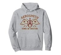 Aerosmith - Sons of Boston Pullover Hoodie, Adult Unisex, Heather Grey, XX-Large