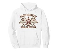 Aerosmith - Sons of Boston Pullover Hoodie, Adult Unisex, White, Large