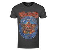 Aerosmith T Shirt Aero Force Band Logo Official Mens Black XS