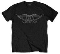 Aerosmith Vintage Logo Black T-Shirt NEW OFFICIAL