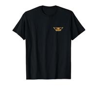 Aerosmith - Winged Pocket (Yellow Logo) T-Shirt, Men, Black, Medium