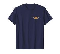 Aerosmith - Winged Pocket (Yellow Logo) T-Shirt, Men, Navy Blue, Large