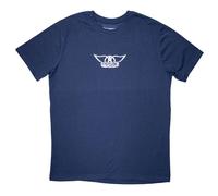 Aerosmith Wings Mini Band Logo T-Shirt in Navy | Size: Medium aerosmith Navy M