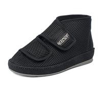 Aerosoft Boots 6062-4P, Ladies, Men, Rehab Shoe, Bandage Shoe, Slipper (Black, UK_Footwear_Size_System, Adult, Women, Numeric, Medium, Numeric_11)