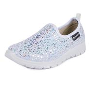 Aerosoft Ladies Ballerina Stretch 20 Non-Slip Light Soft Stretchy (White, UK Footwear Size System, Adult, Woman, Numeric, Medium, 4.5)