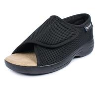 Aerosoft rehab sandals Stretch 14, women, men, slipper, for swollen feet (Black, uk_footwear_size_system, adult, women, numeric, medium, numeric_9_point_5)