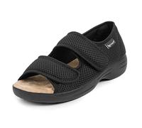 Aerosoft Stretch 06 Health Shoe - Comfort Fit, Easy Entry, Unisex, Gentle Relief (Black, UK_Footwear_Size_System, Adult, Women, Numeric, Medium, Numeric_4)
