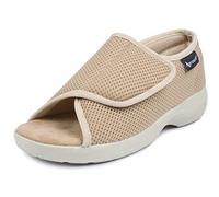 Aerosoft Stretch 14 Comfort Sandal - Easy-Entry, Flexible Fit, Unisex Indoor/Outdoor (Beige, uk_footwear_size_system, adult, women, numeric, medium, numeric_8_point_5)