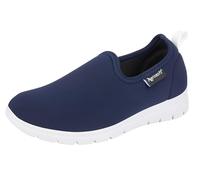 Aerosoft Women's Comfort Textile Slippers Stretch 20 Width G-H Lightweight Soft Breathable, blue white, 42 EU