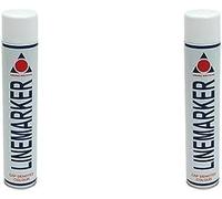 Aerosol Solutions 0901 Line Marker Spray Paint White 750ml (Pack of 2)