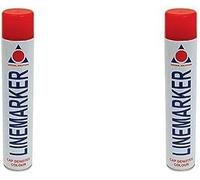Aerosol Solutions 0902 Line Marker Aerosol Spray Paint Red 750ml (Pack of 2)