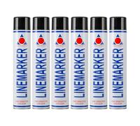 Aerosol Solutions Line Marker, Grass and Road Spray Paint, Black, 750 ml (Pack of 6)