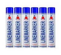 Aerosol Solutions Line Marker, Grass and Road Spray Paint, Blue, 750 ml (Pack of 6)