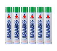 Aerosol Solutions Line Marker, Grass and Road Spray Paint, Green, 750 ml (Pack of 6)
