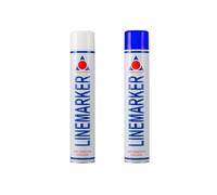 Aerosol Solutions Line Marker Spray Paint in White & Blue- Pack of 2 x 750 ml Aerosol spray