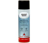 Aerosol Solutions Pro-Cote Bright White Spray Paint 500ml - Premium Acrylic Aerosol Paint, Quick Drying, Durable High Coverage Finish for Metal, Wood & Rigid Plastics